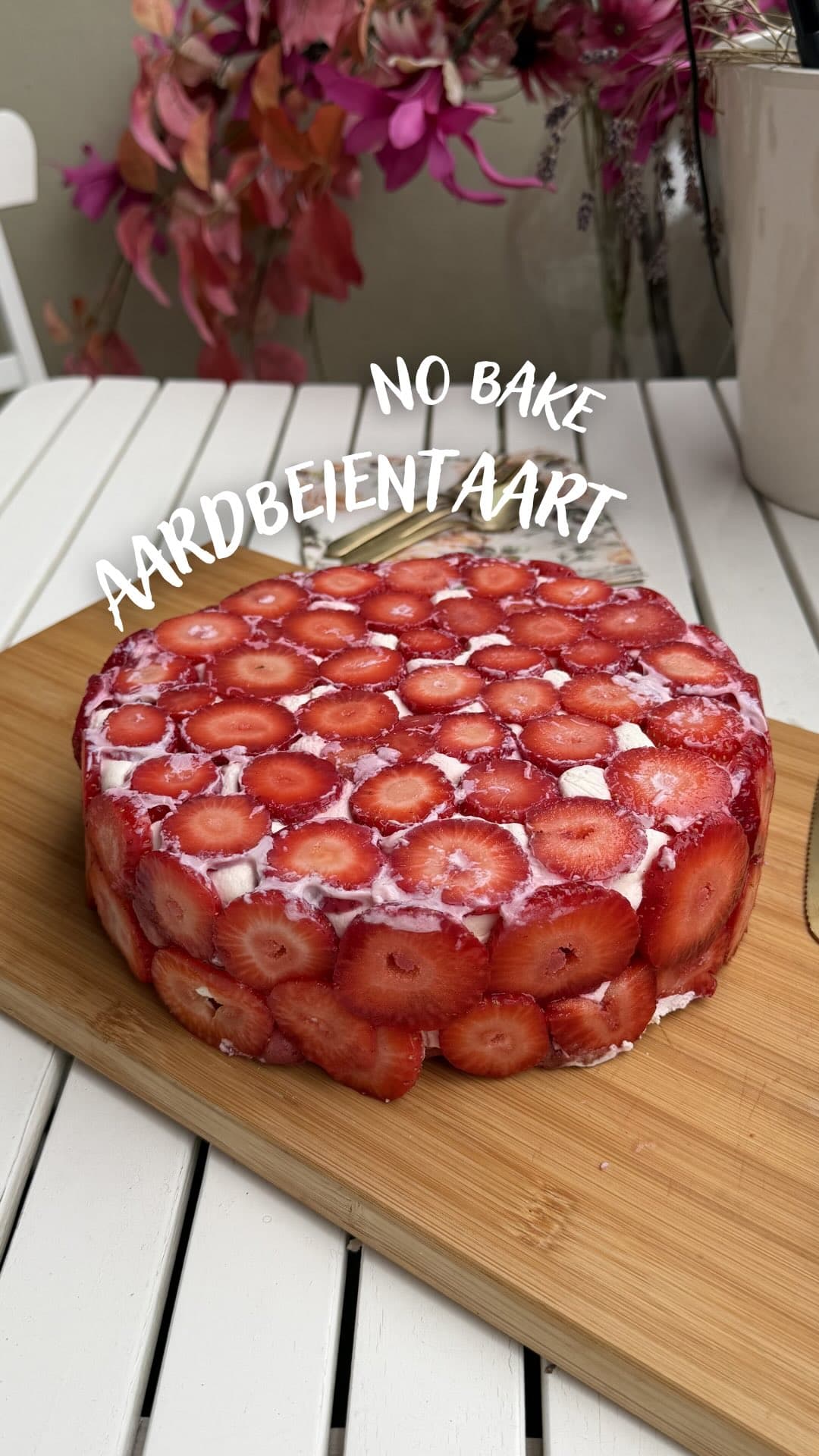 Omgekeerde aardbeientaart